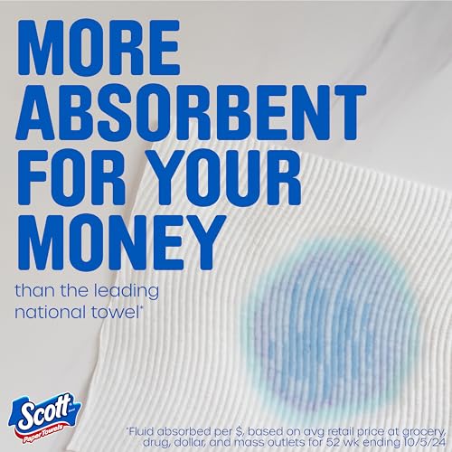 Scott Paper Towels, Choose-A-Sheet, 12 Double Rolls