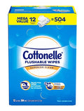 Cottonelle Freshcare Flushable Wipes, 12 ct., 504 wipes