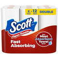 Scott Paper Towels, Choose-A-Sheet, 12 Double Rolls