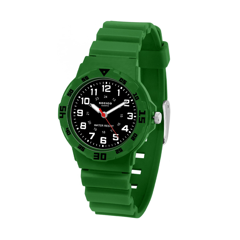 SOCICO Women Watches 30M Waterproof Quaretz Wristwatch Learning Time for Boys Girls Soft Band 35mm Case Sports Swimming Daily