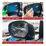 2pcs Universal Anti-Fog Anti-glare Rainproof Car Tuning Rearview Mirror Trim Film Cover Exterior Parts Car Glass Accessories