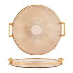 Round Storage Tray Home Living Room Coffee Table Tea Cup Storage Plate Acrylic Tray Aromatherapy Organizer Tray Home Decor