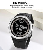 Fashion OHSEN Hombre Male Digital Watches 5ATM Dive Man Men Sports Black Wristwatches Hand Clocks Man Watch Reloj Masculino