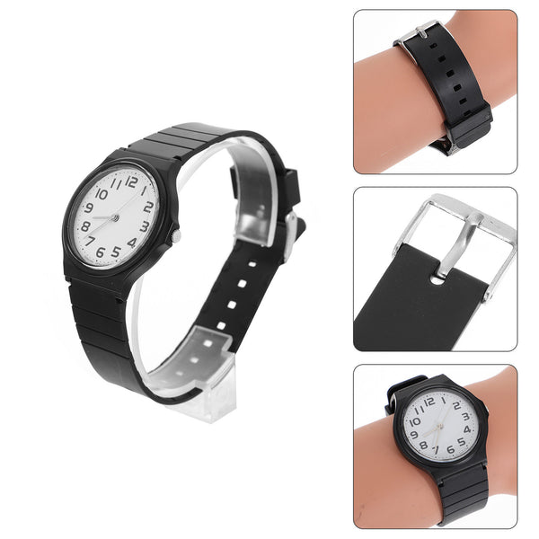 Wrist Watch Waterproof Quartz Movement Lovely Fun Design Teaching Clock for Students Comfortable PU Strap