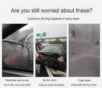 2pcs Universal Anti-Fog Anti-glare Rainproof Car Tuning Rearview Mirror Trim Film Cover Exterior Parts Car Glass Accessories