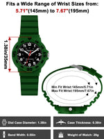 SOCICO Women Watches 30M Waterproof Quaretz Wristwatch Learning Time for Boys Girls Soft Band 35mm Case Sports Swimming Daily