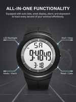 Fashion OHSEN Hombre Male Digital Watches 5ATM Dive Man Men Sports Black Wristwatches Hand Clocks Man Watch Reloj Masculino