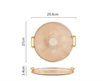 Round Storage Tray Home Living Room Coffee Table Tea Cup Storage Plate Acrylic Tray Aromatherapy Organizer Tray Home Decor