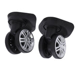1 Pair Luggage Swivel Wheels Suitcase Swivel Casters Repalcement Mute Double Row Wheels Suitcase Casters Plastic Swivel Wheel