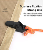 10/20/50pcs Sturdy Tent Clips Outdoor Tarpaulin Clips Anti-wind Fixed Camping Tent Hook Crocodile Clamp Clip for Outdoor Camping