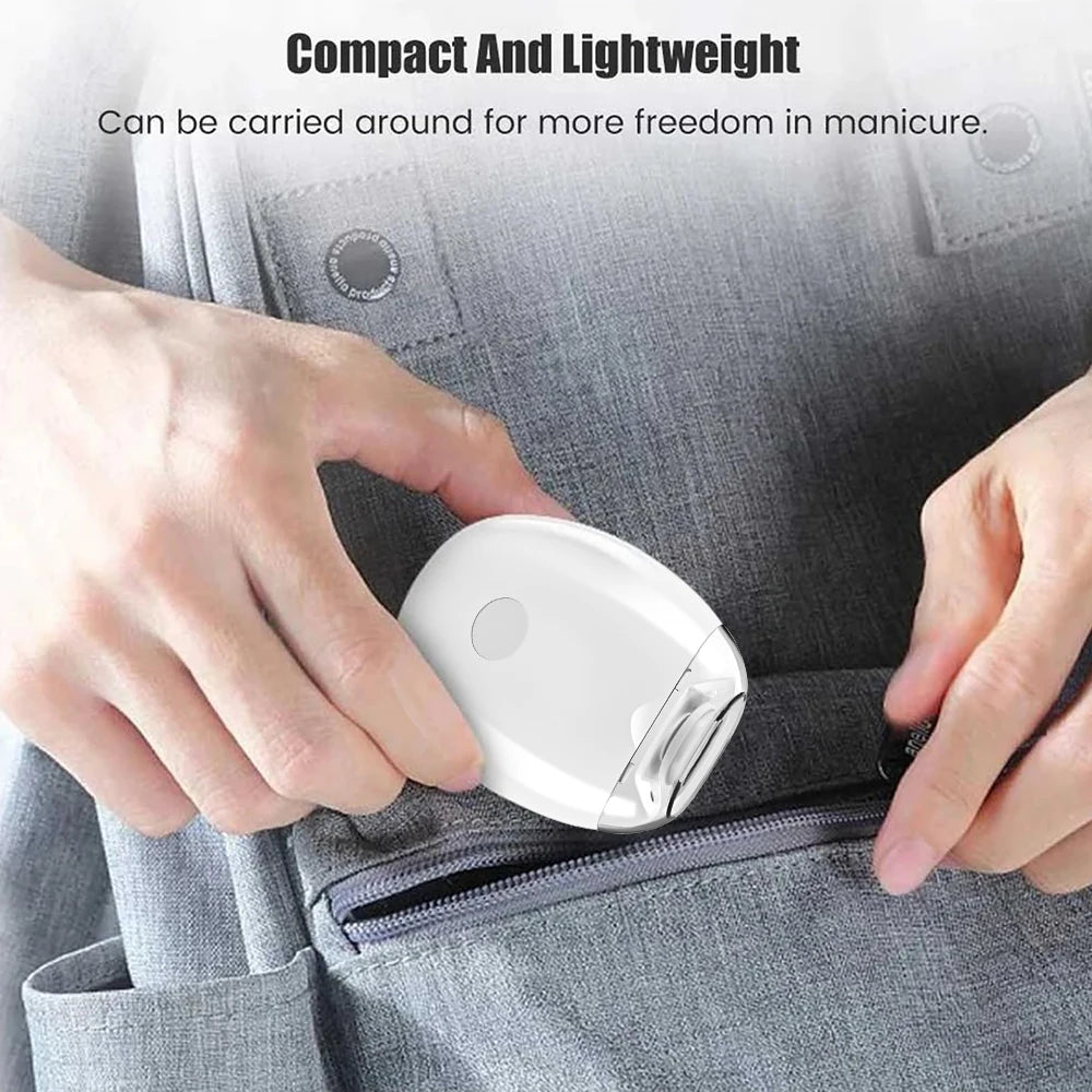 2 IN 1 Electric Nail Trimmer With LED Light Automatic Nail Grinder For Baby Adult Portable Mini Manicure Nail Care Tool
