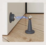 Silicone No-Drill Door Stopper Anti-Collision Strong Suction Floor Stopper for Bedroom Room Wall Protection Home Use