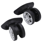 1 Pair Luggage Swivel Wheels Suitcase Swivel Casters Repalcement Mute Double Row Wheels Suitcase Casters Plastic Swivel Wheel