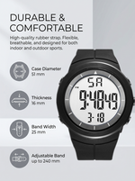 Fashion OHSEN Hombre Male Digital Watches 5ATM Dive Man Men Sports Black Wristwatches Hand Clocks Man Watch Reloj Masculino