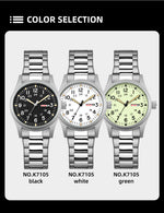 TPW 2026 Luminous 38mm Women's Field Watch - Easy Read Display with Stainless Steel Strap 24hr Time Date Day Quartz Movement