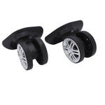 1 Pair Luggage Swivel Wheels Suitcase Swivel Casters Repalcement Mute Double Row Wheels Suitcase Casters Plastic Swivel Wheel