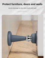 Silicone No-Drill Door Stopper Anti-Collision Strong Suction Floor Stopper for Bedroom Room Wall Protection Home Use