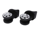 1 Pair Luggage Swivel Wheels Suitcase Swivel Casters Repalcement Mute Double Row Wheels Suitcase Casters Plastic Swivel Wheel