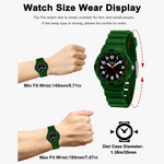 SOCICO Women Watches 30M Waterproof Quaretz Wristwatch Learning Time for Boys Girls Soft Band 35mm Case Sports Swimming Daily