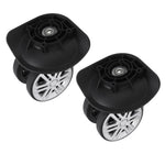 1 Pair Luggage Swivel Wheels Suitcase Swivel Casters Repalcement Mute Double Row Wheels Suitcase Casters Plastic Swivel Wheel