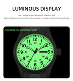 TPW 2026 Luminous 38mm Women's Field Watch - Easy Read Display with Stainless Steel Strap 24hr Time Date Day Quartz Movement